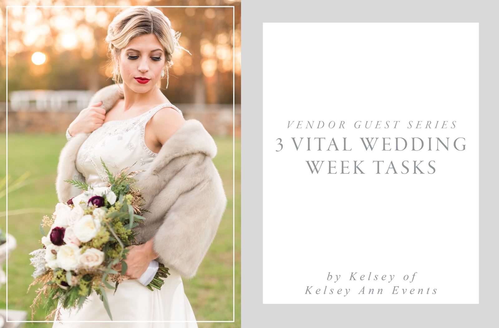 3 vital wedding week tasks by kelsey ann events and virginia wedding photographer
