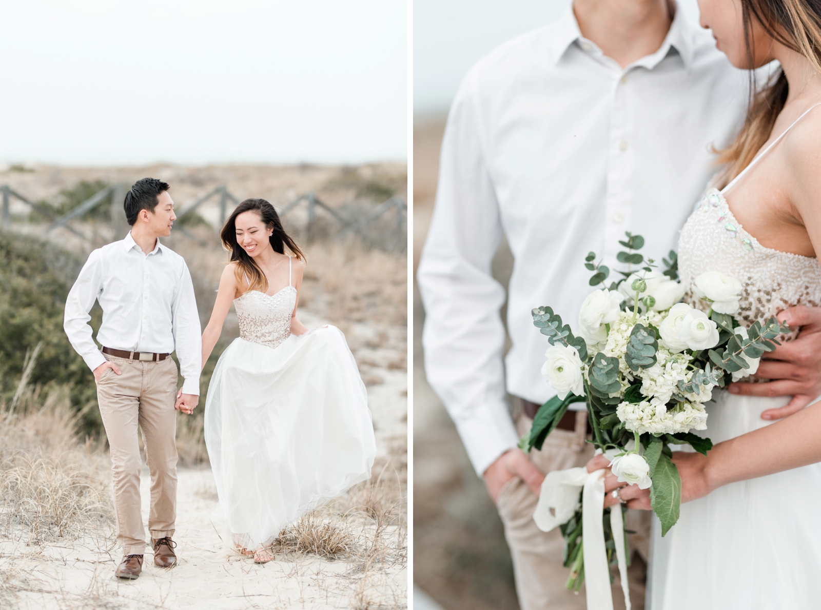 virginia beach oceanfront and first landing fun engagement session by virginia wedding photographer