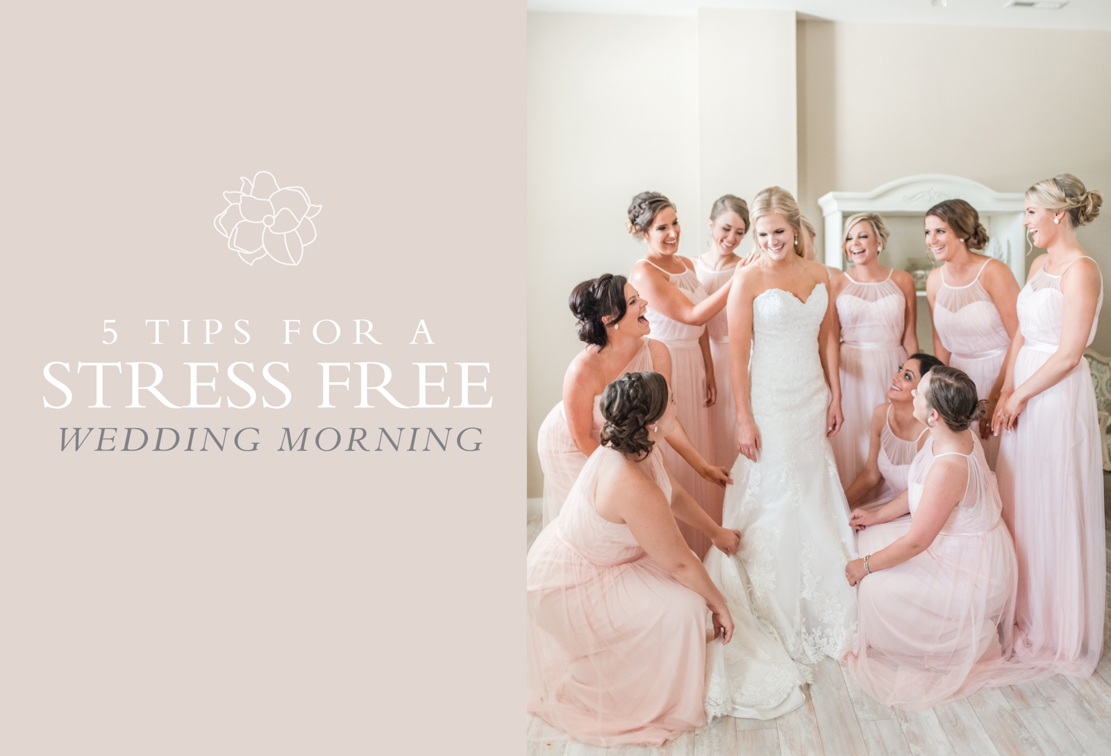 tips for brides stress free wedding morning by virginia wedding photographer