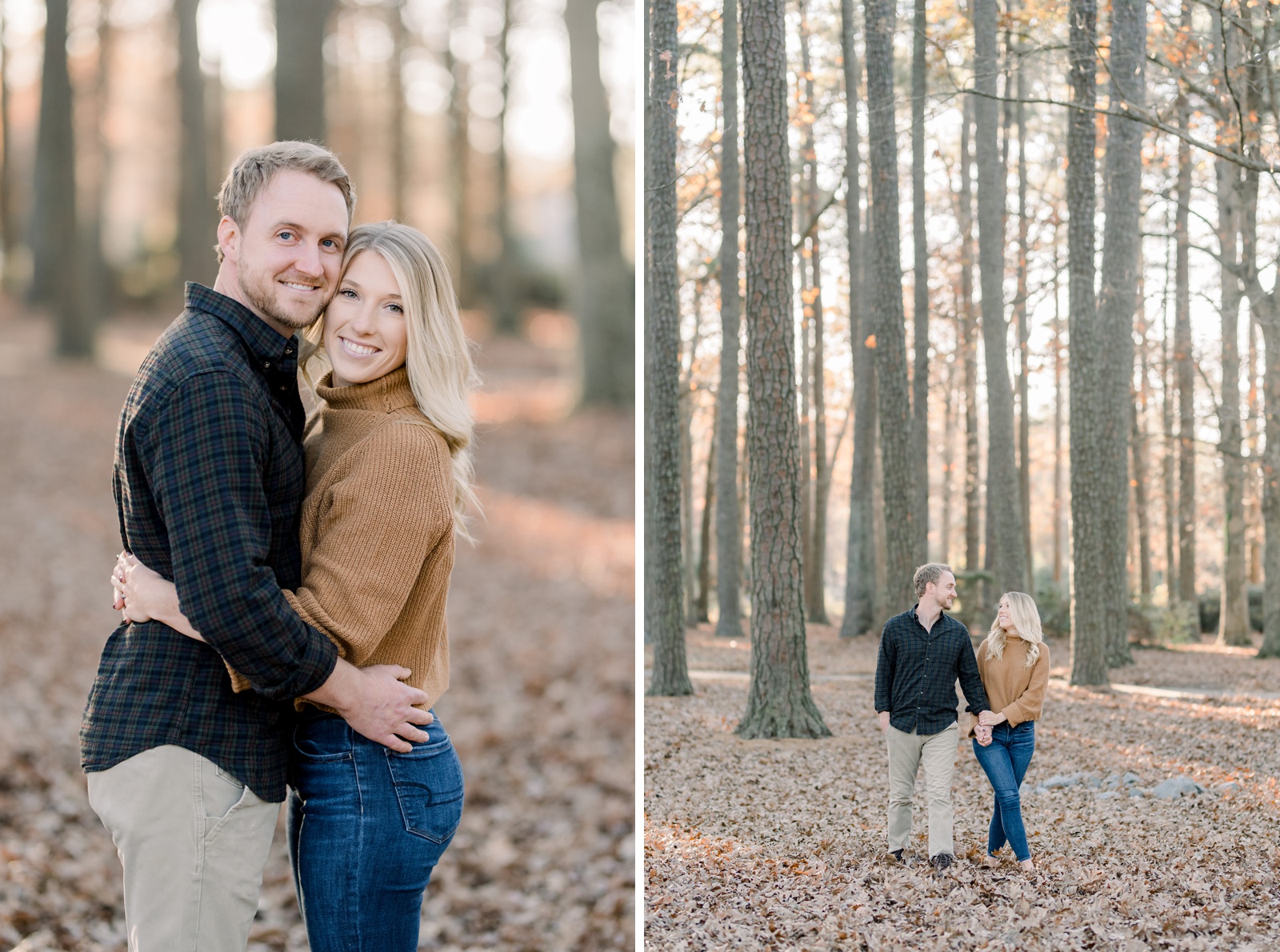 Virginia Beach Fall Park and Oceanfront Engagement Session