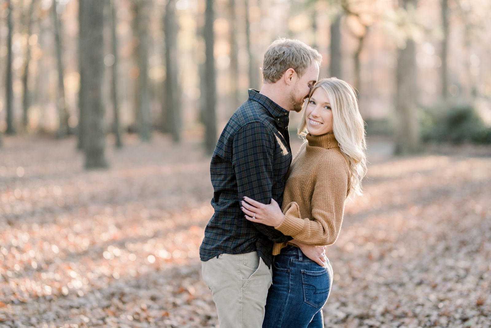 Virginia Beach Fall Park and Oceanfront Engagement Session