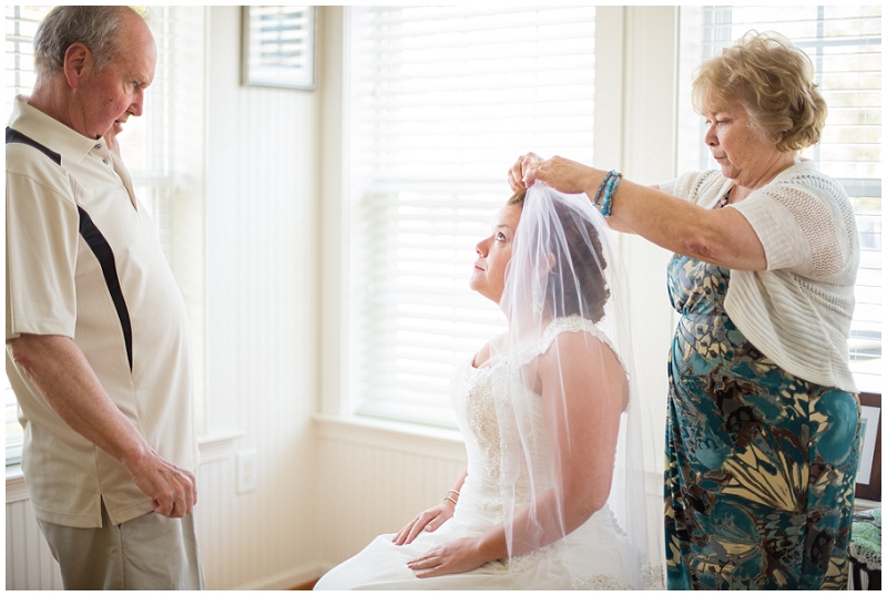 poquoson waterfront yacht club wedding beach blue sea glass