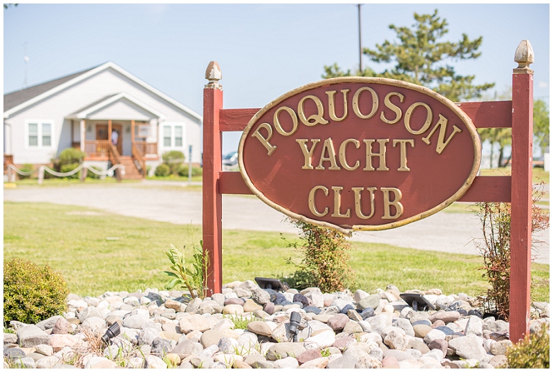 poquoson waterfront yacht club wedding beach blue sea glass