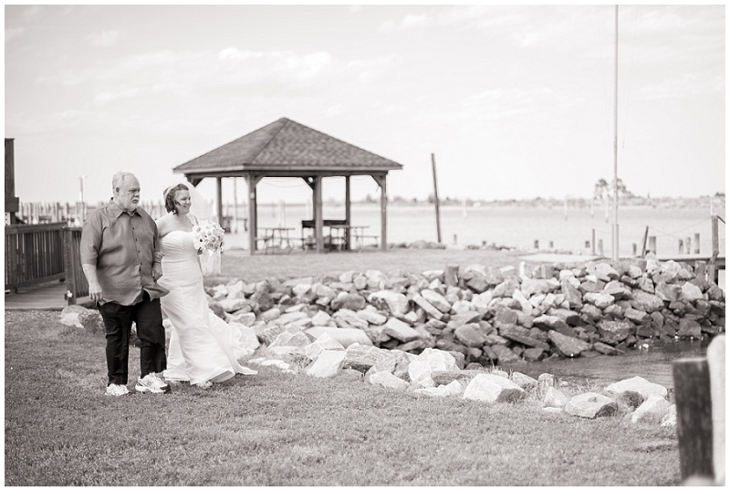 poquoson waterfront yacht club wedding beach blue sea glass