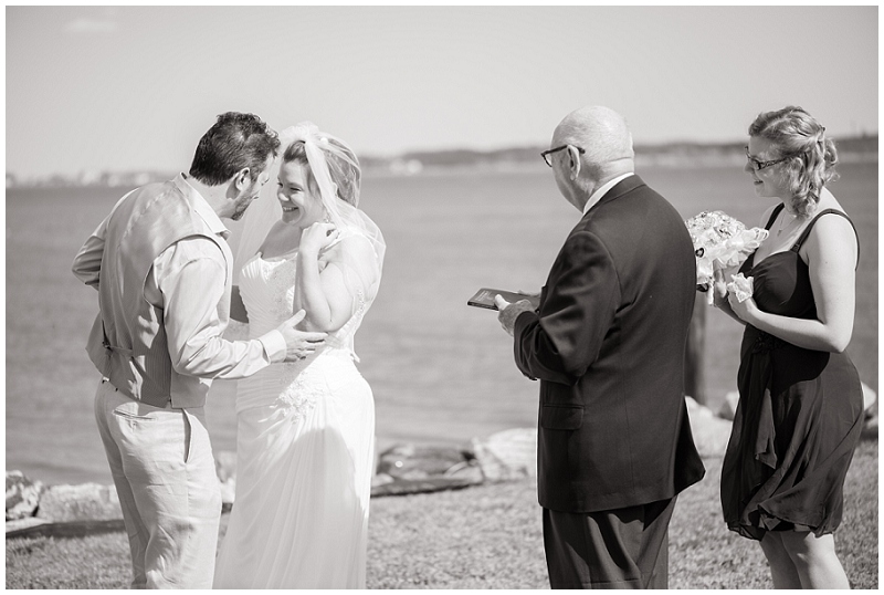 poquoson waterfront yacht club wedding beach blue sea glass