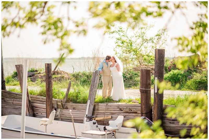 poquoson waterfront yacht club wedding beach blue sea glass