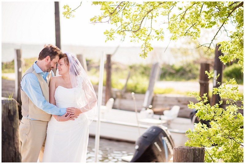 poquoson waterfront yacht club wedding beach blue sea glass