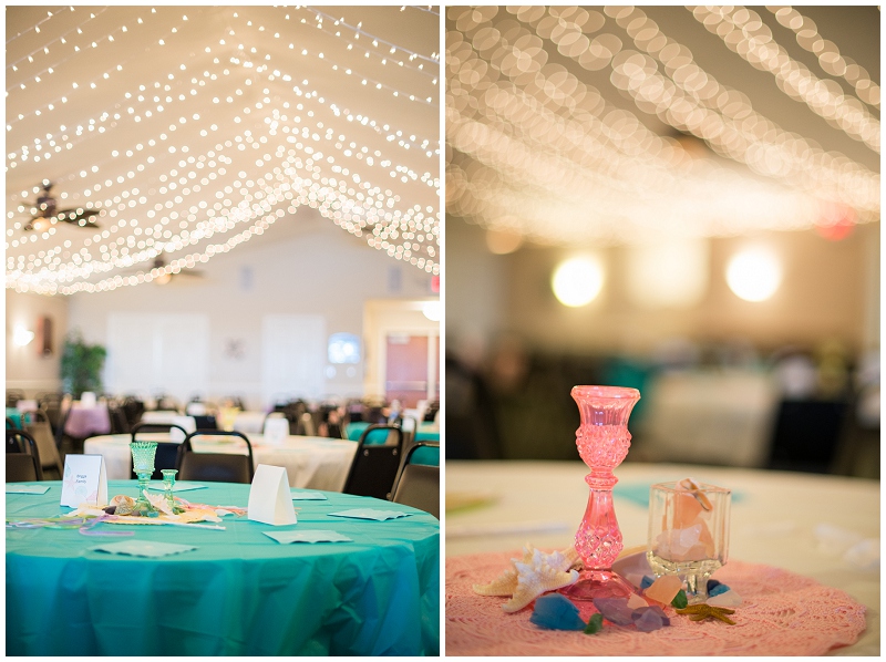 poquoson waterfront yacht club wedding beach blue sea glass