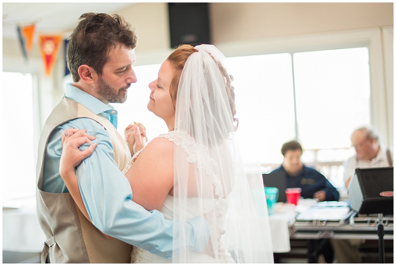 poquoson waterfront yacht club wedding beach blue sea glass