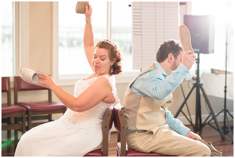 poquoson waterfront yacht club wedding beach blue sea glass