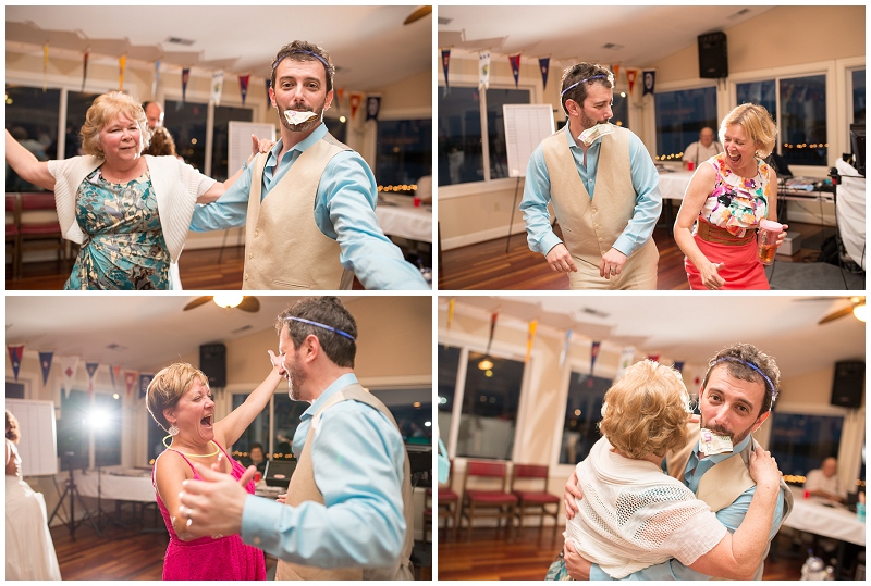 poquoson waterfront yacht club wedding beach blue sea glass