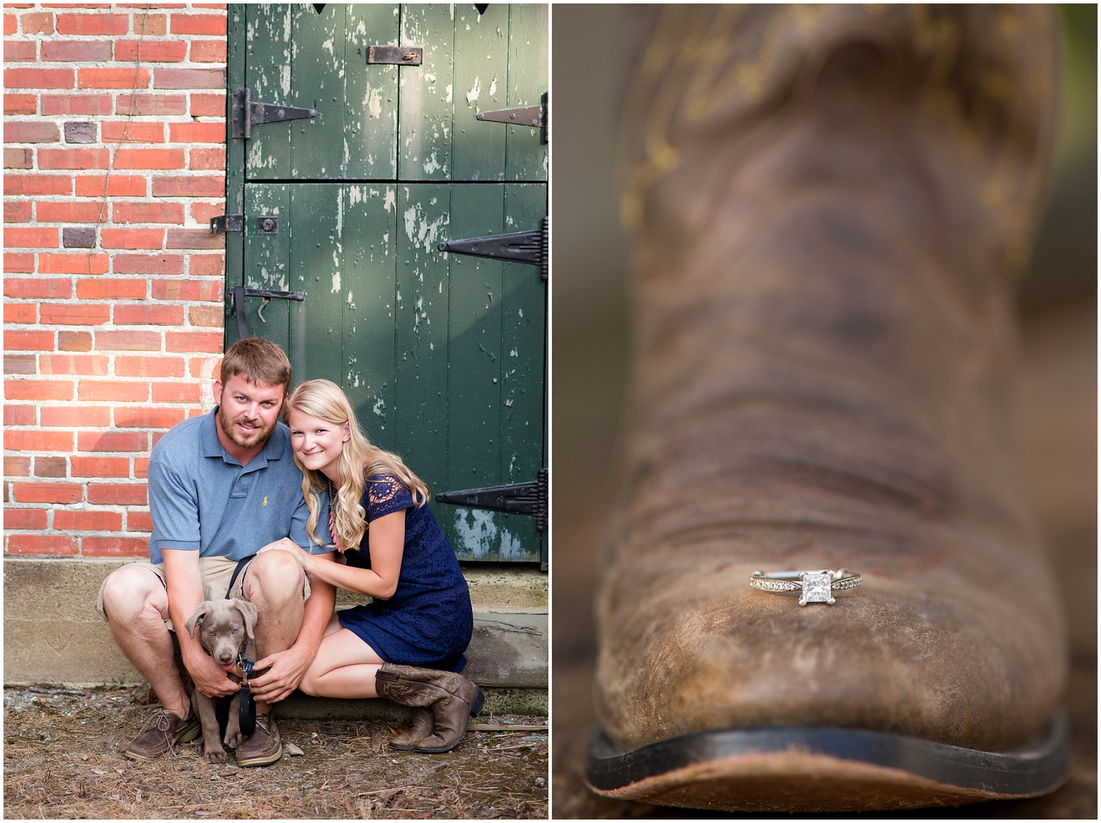 dare yorktown beach hogge silver lab puppy engagement pictures