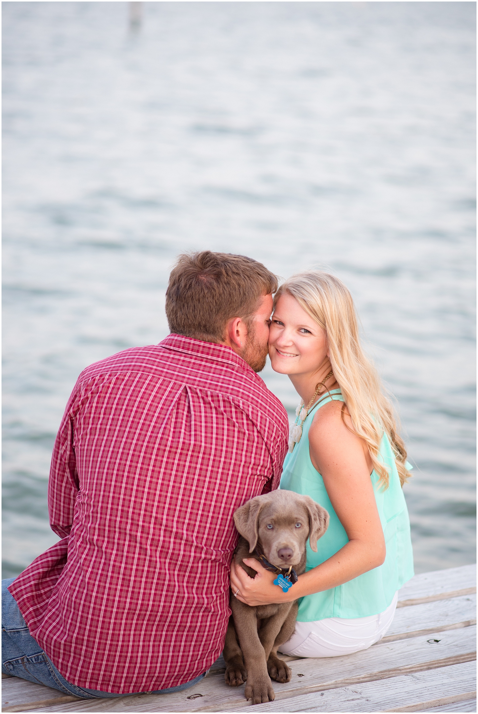 dare yorktown beach hogge silver lab puppy engagement pictures