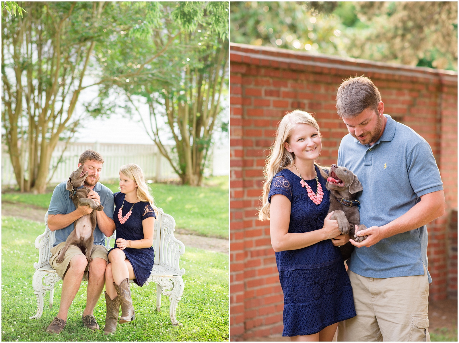 dare yorktown beach hogge silver lab puppy engagement pictures