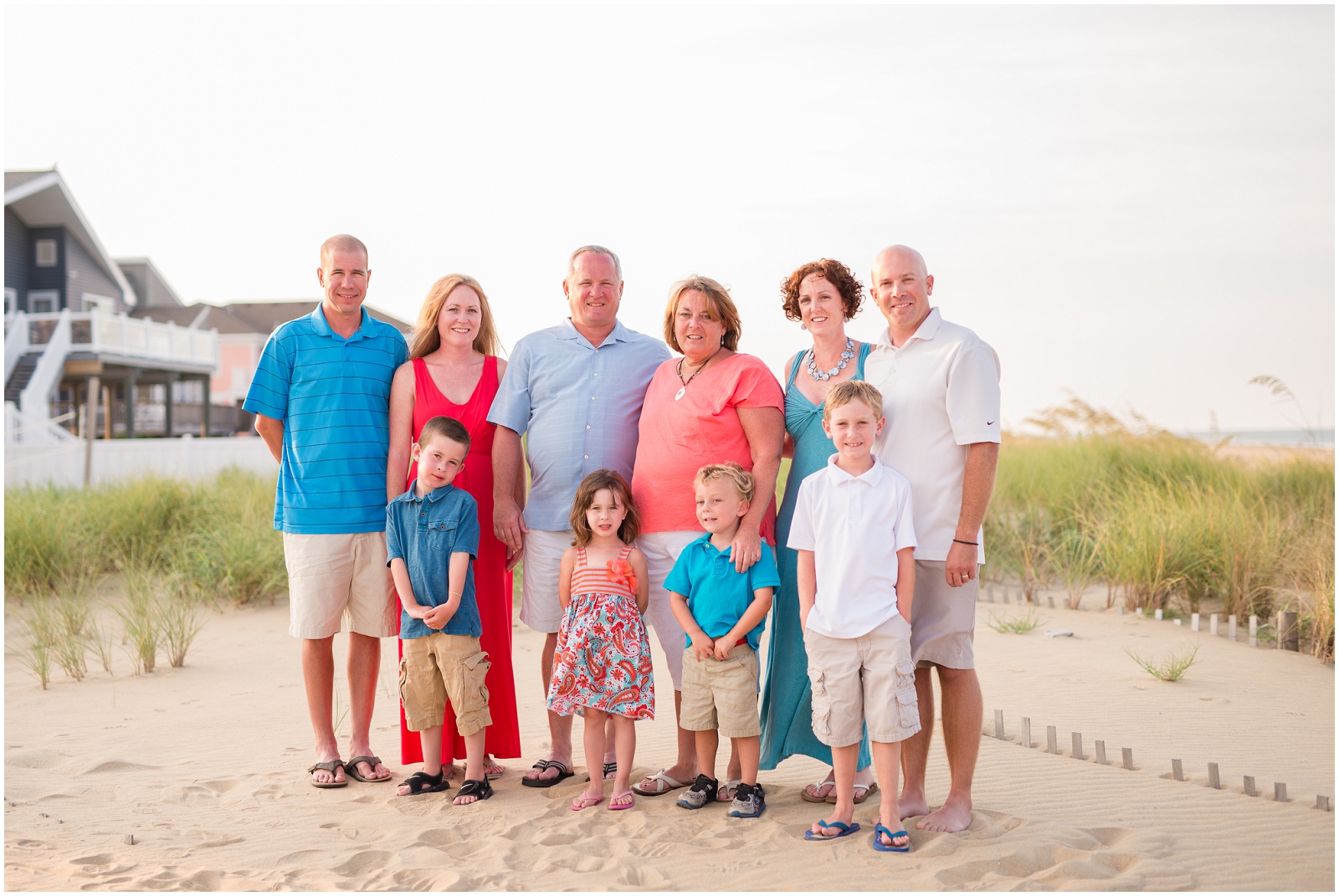 sandbridge virginia sunset beach family pictures
