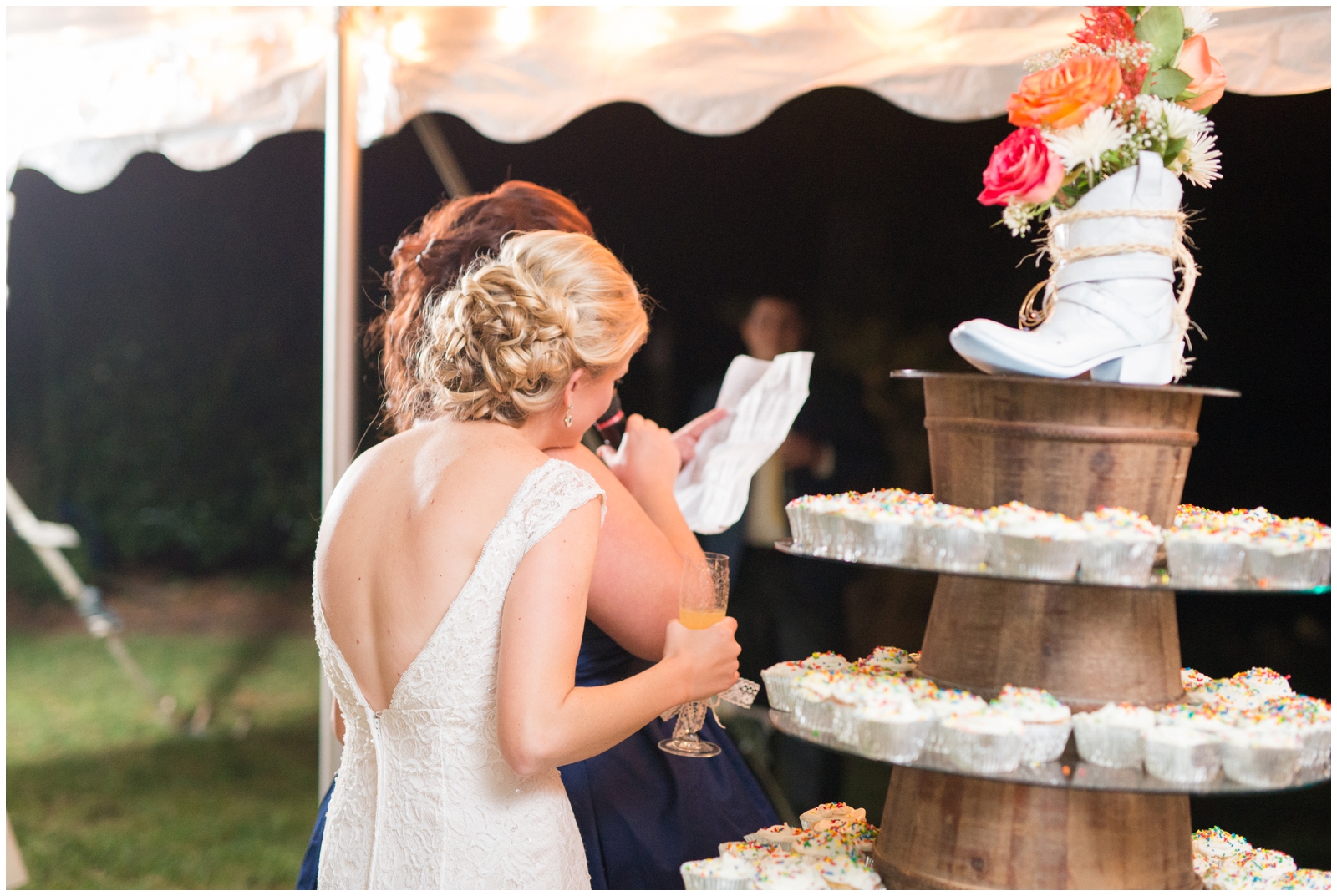 navy and coral nautical rustic backyard yorktown virginia wedding waterfront cowboy boots