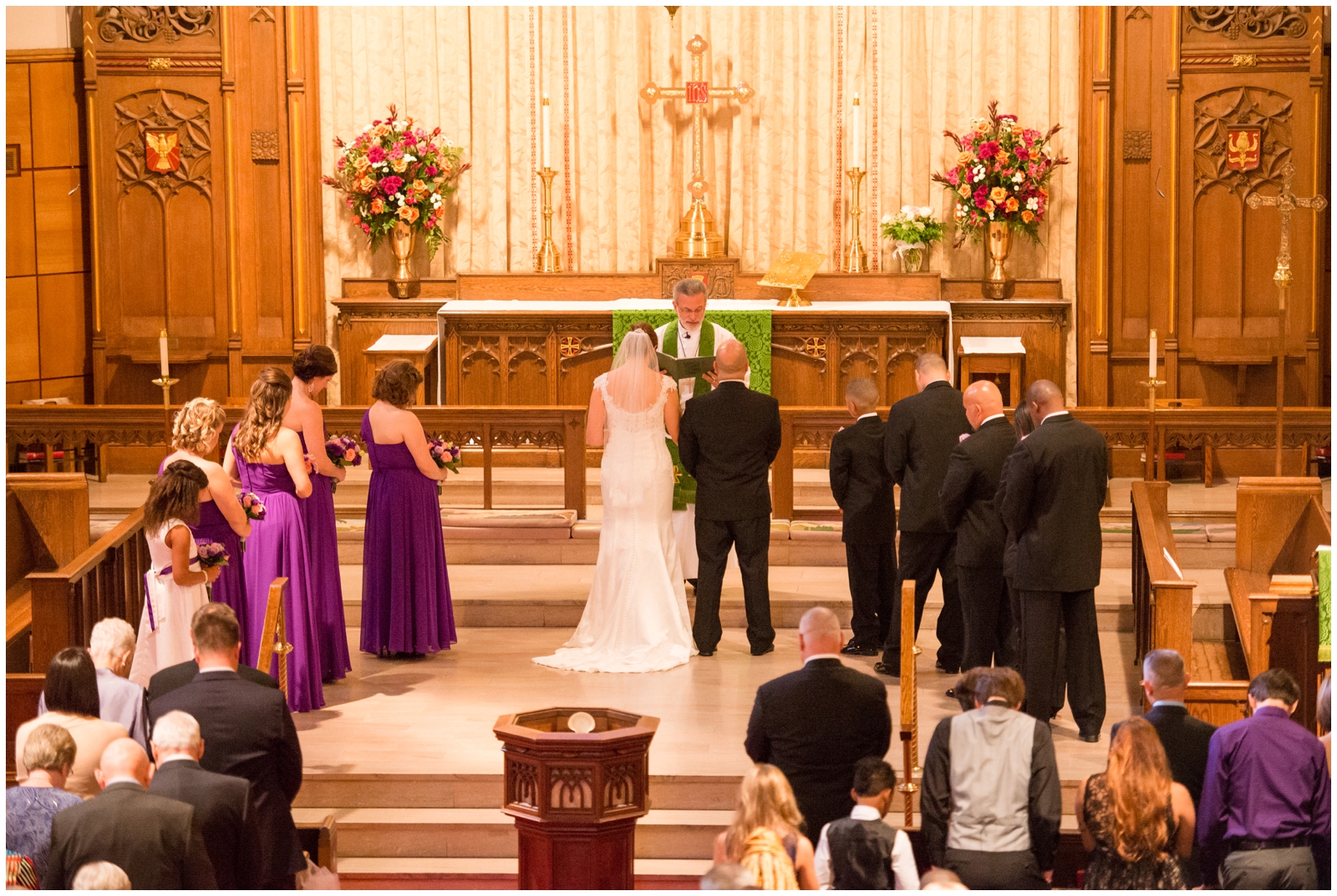 purple and silver harrison opera house first lutheran church ghent norfolk virginia wedding