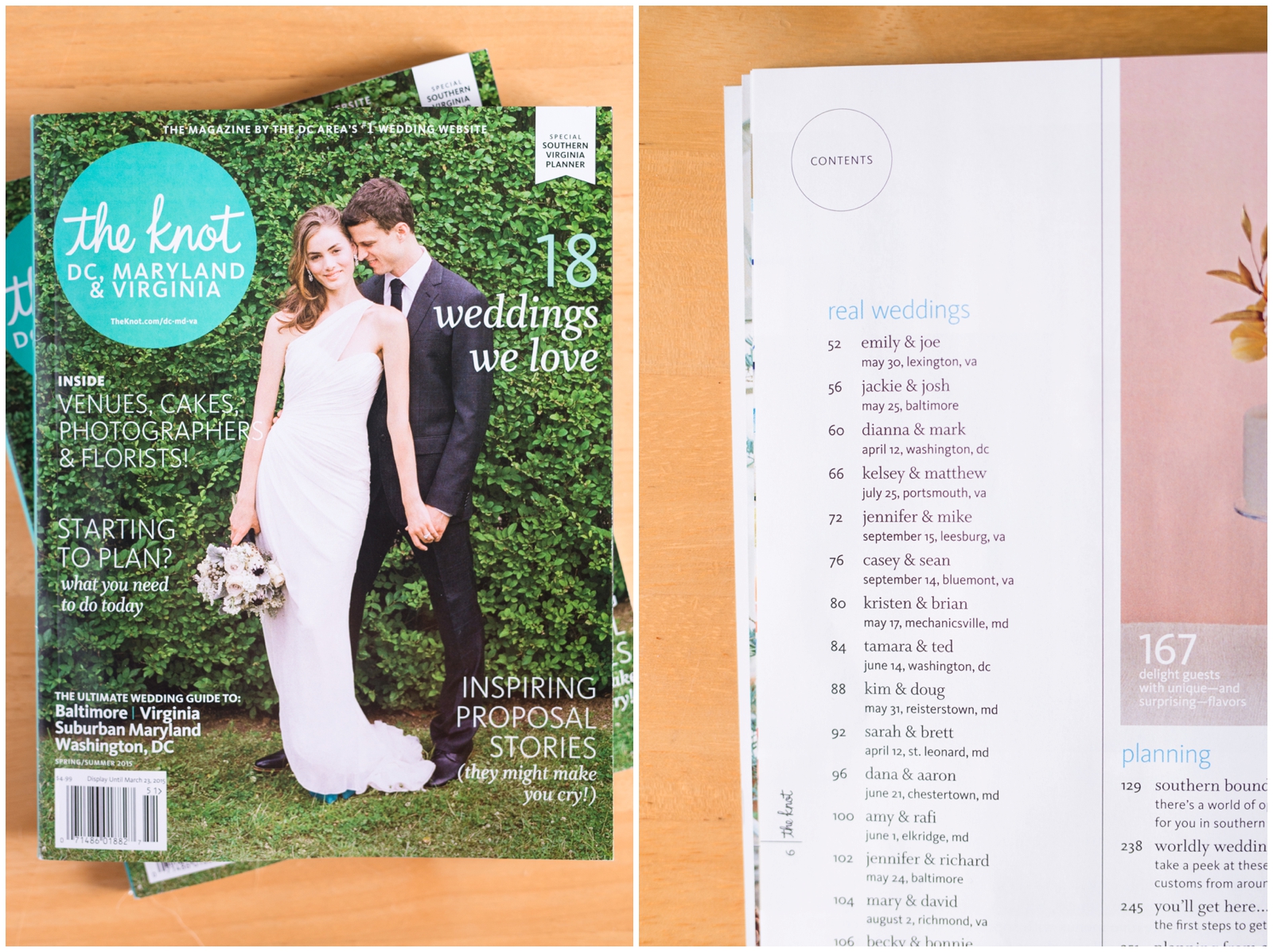 wedding photography print feature knot va md dc magazine