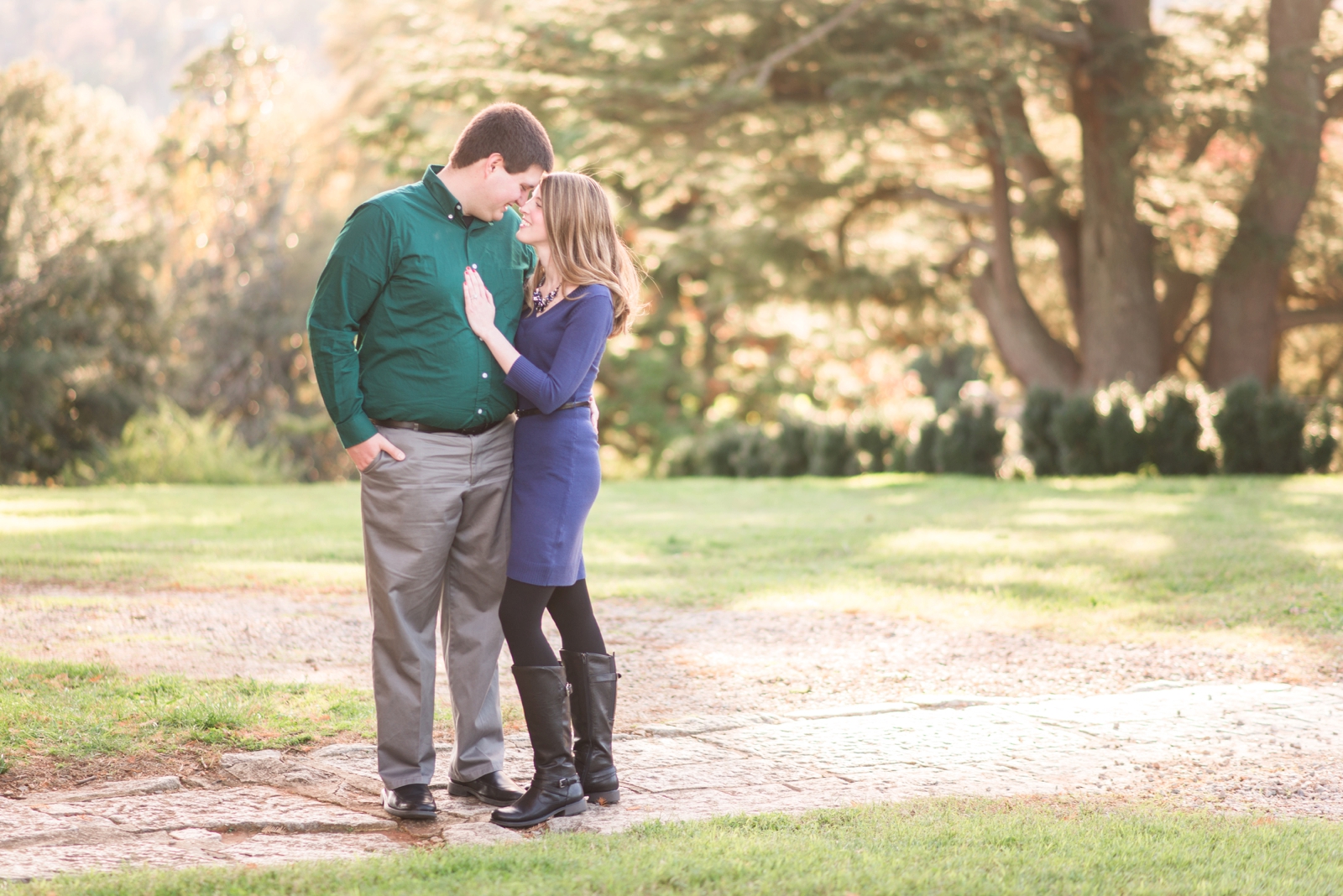 maymont richmond virginia fall engagement session by va wedding photographer