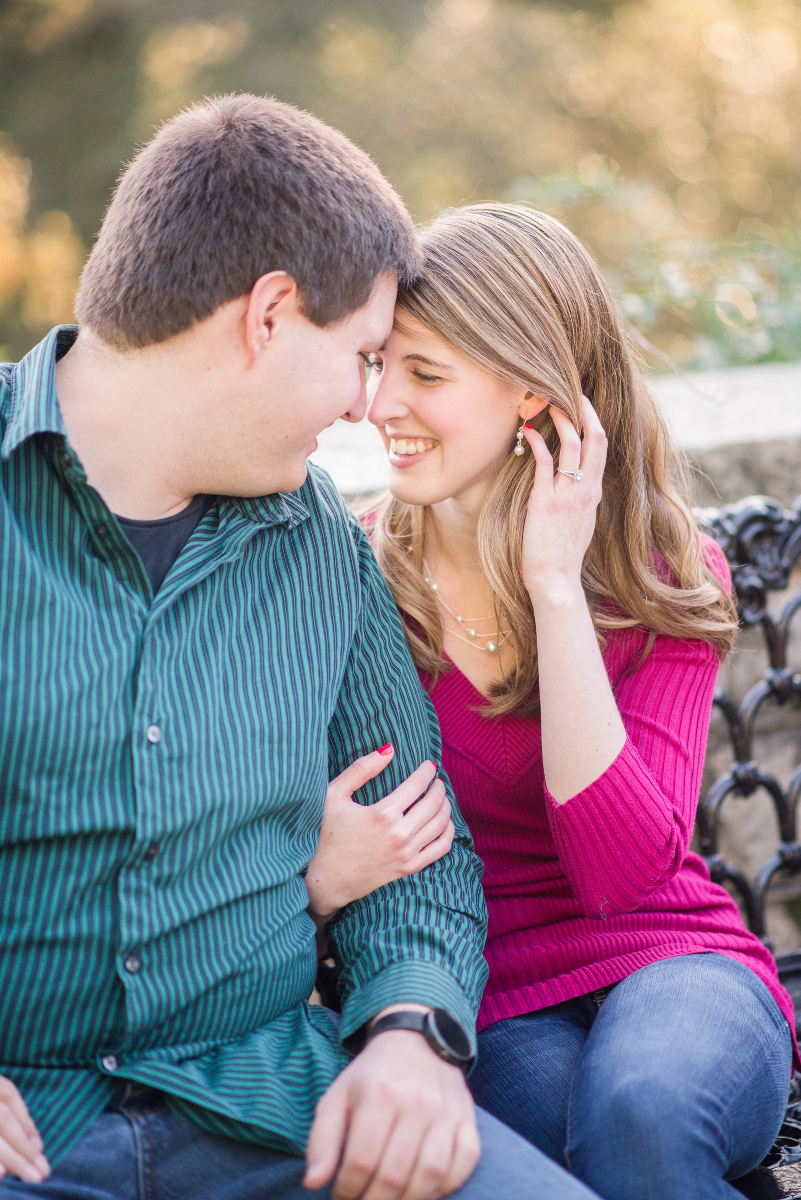 maymont richmond virginia fall engagement session by va wedding photographer