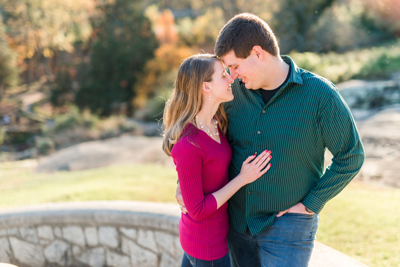 maymont richmond virginia fall engagement session by va wedding photographer