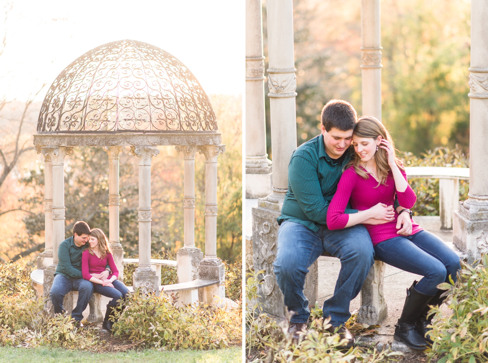 maymont richmond virginia fall engagement session by va wedding photographer