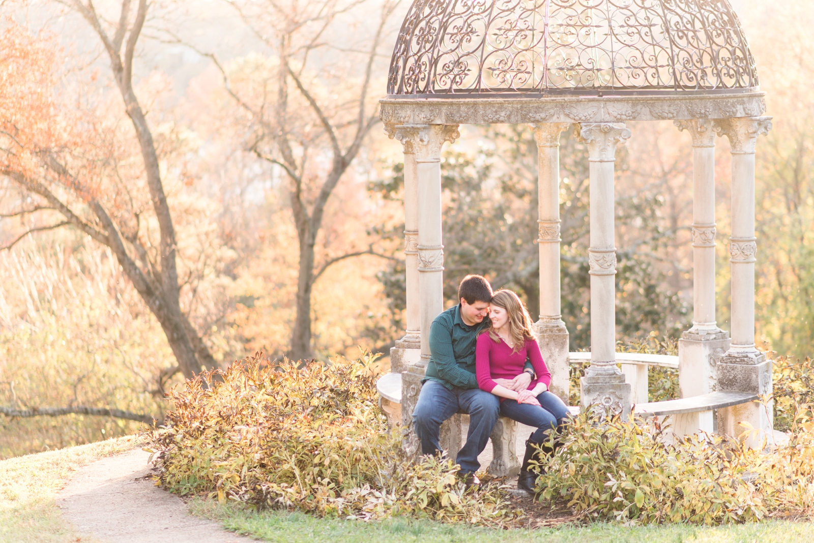 maymont richmond virginia fall engagement session by va wedding photographer