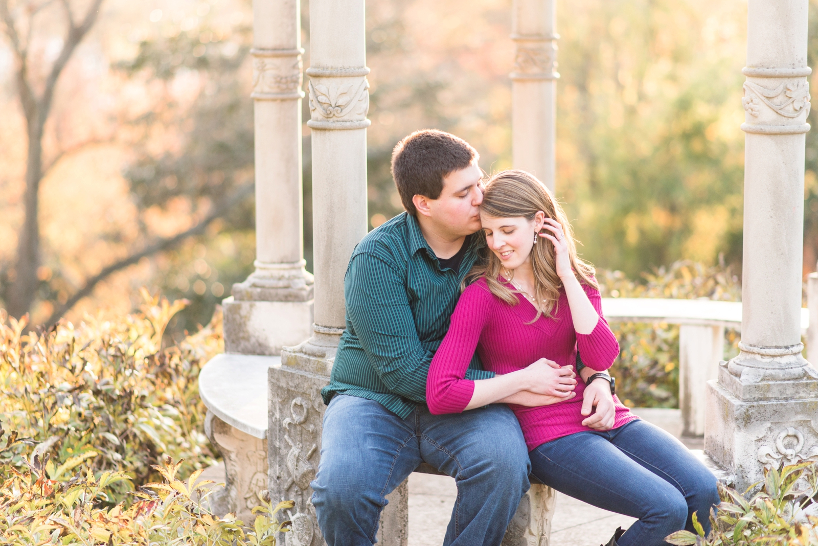 maymont richmond virginia fall engagement session by va wedding photographer