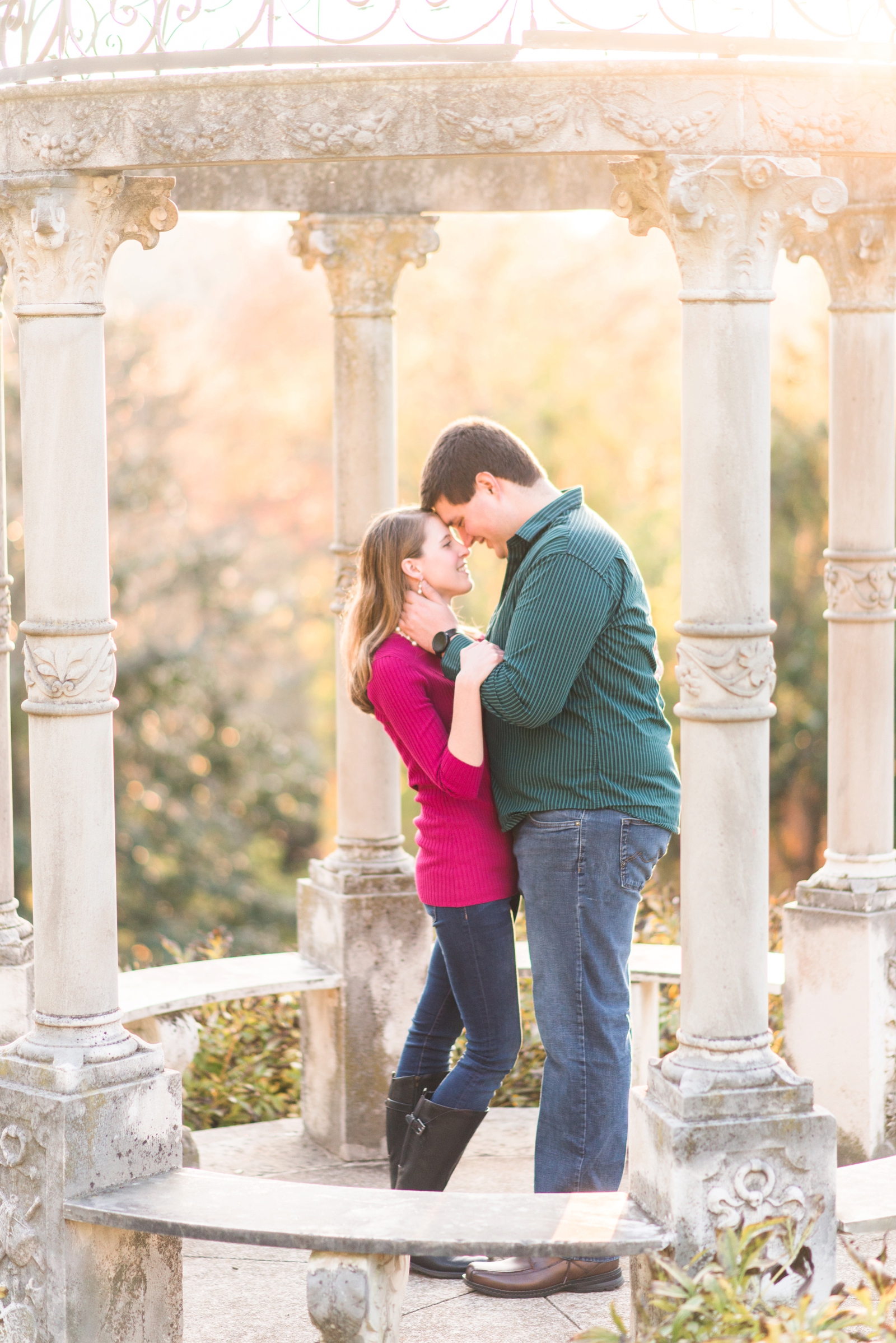 maymont richmond virginia fall engagement session by va wedding photographer