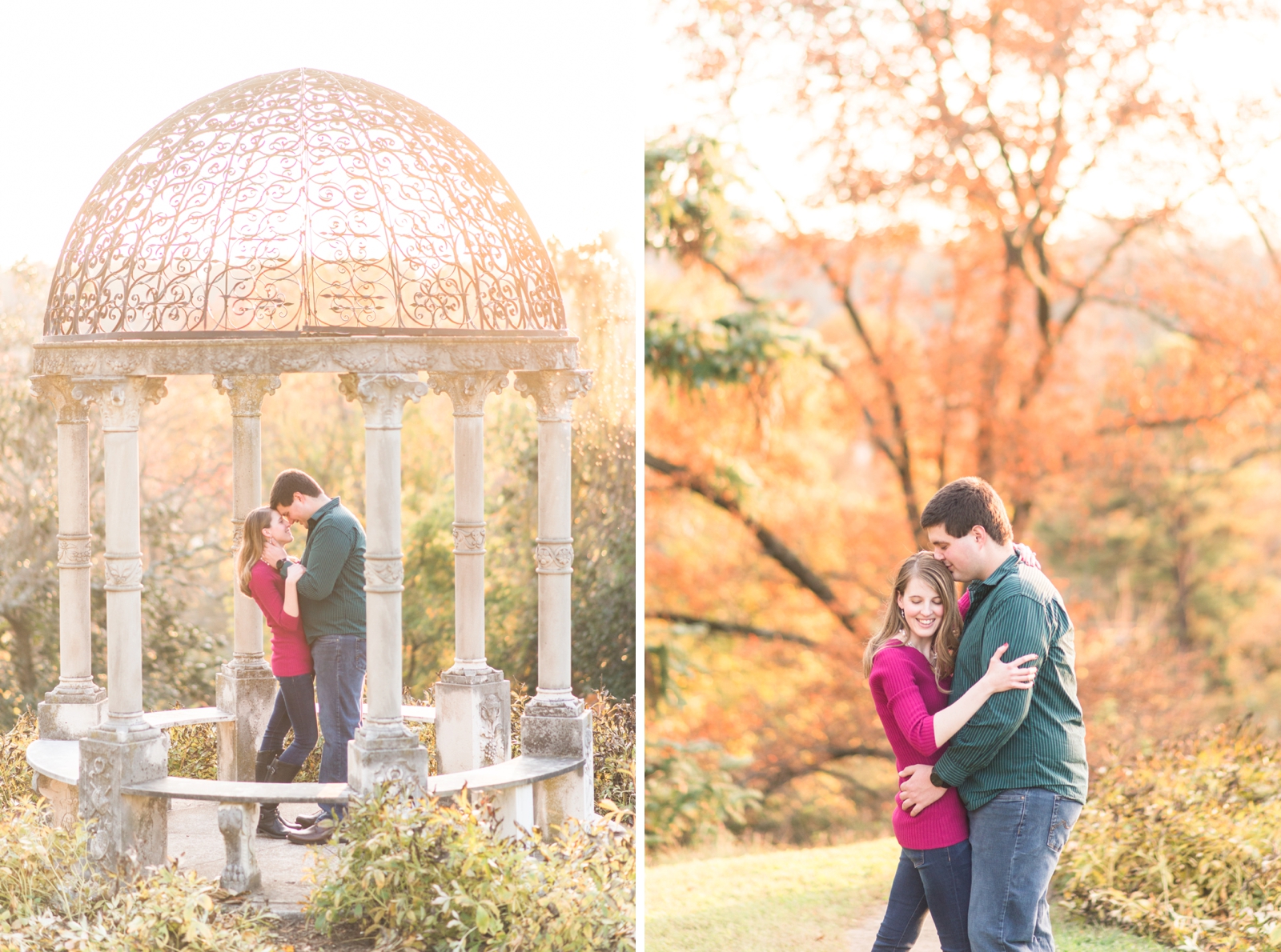 maymont richmond virginia fall engagement session by va wedding photographer