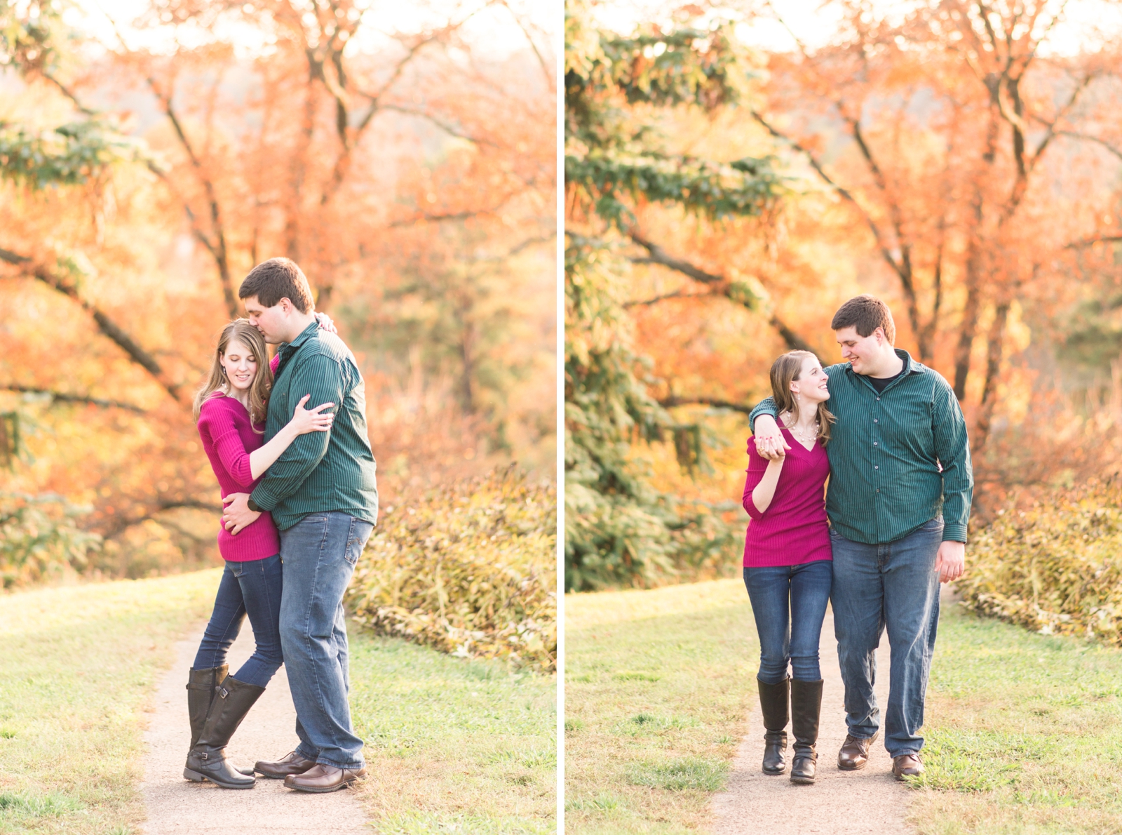 maymont richmond virginia fall engagement session by va wedding photographer