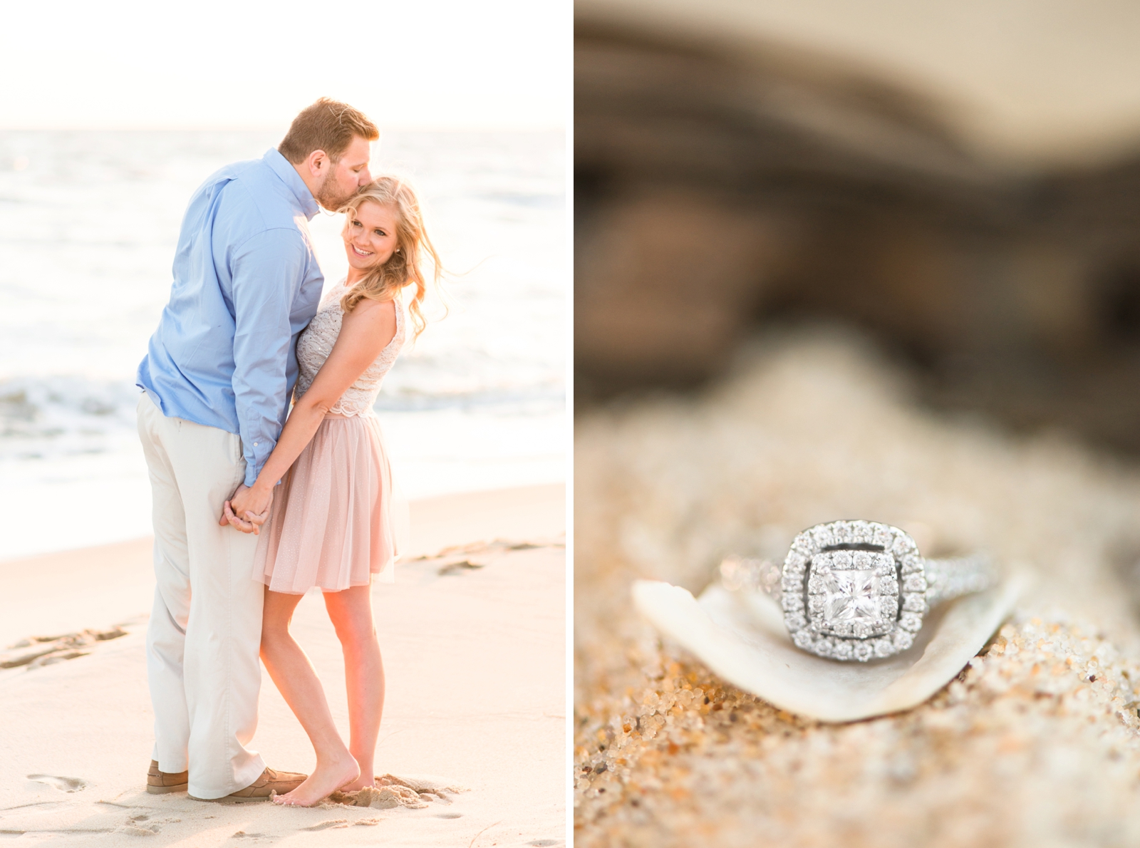 ODU football player and cheerleader stadium engagement session in norfolk virginia