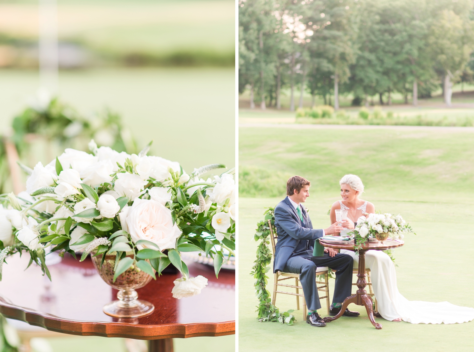 fords colony country club masters golf themed wedding styled shoot inspiration by virginia wedding photographer