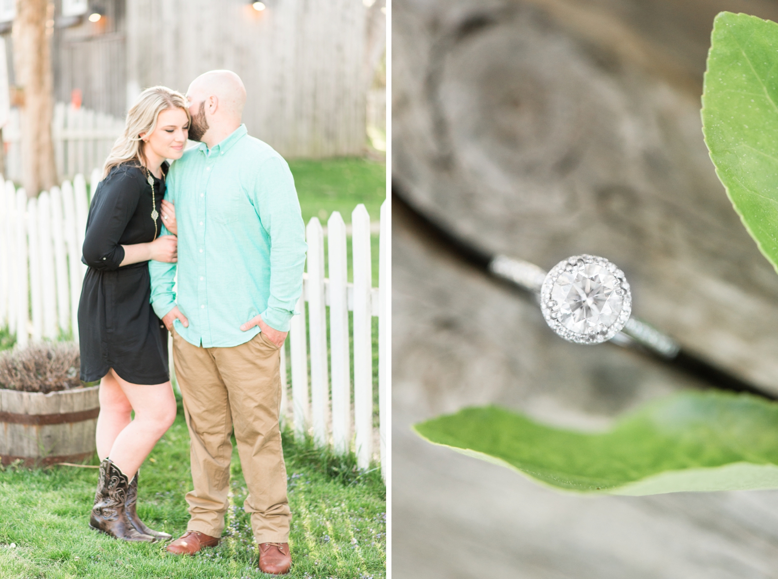 clifton virginia small town spring engagements with truck and lab dogs by va wedding photographer