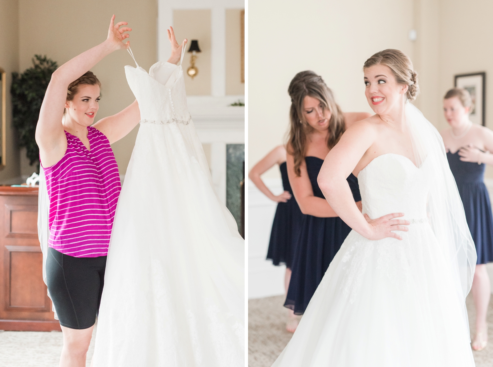 fauquier springs country club warrenton virginia navy and peach spring wedding 