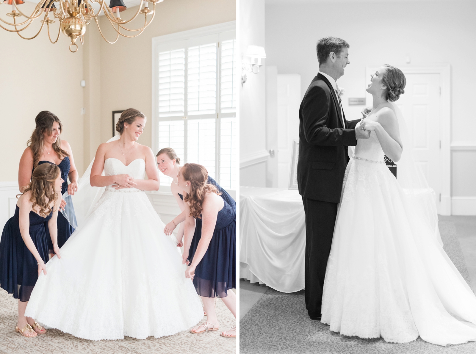 fauquier springs country club warrenton virginia navy and peach spring wedding 