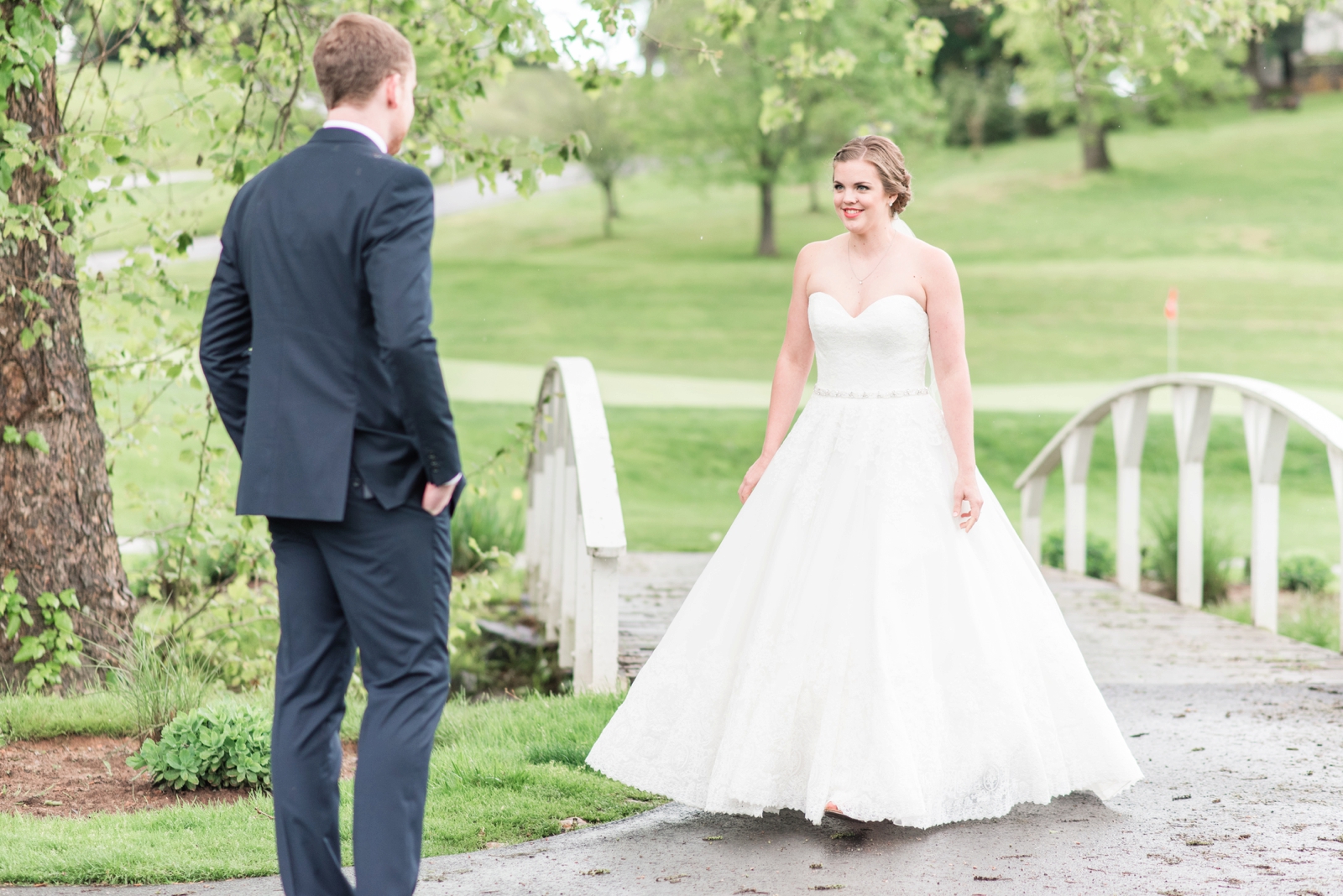 fauquier springs country club warrenton virginia navy and peach spring wedding 