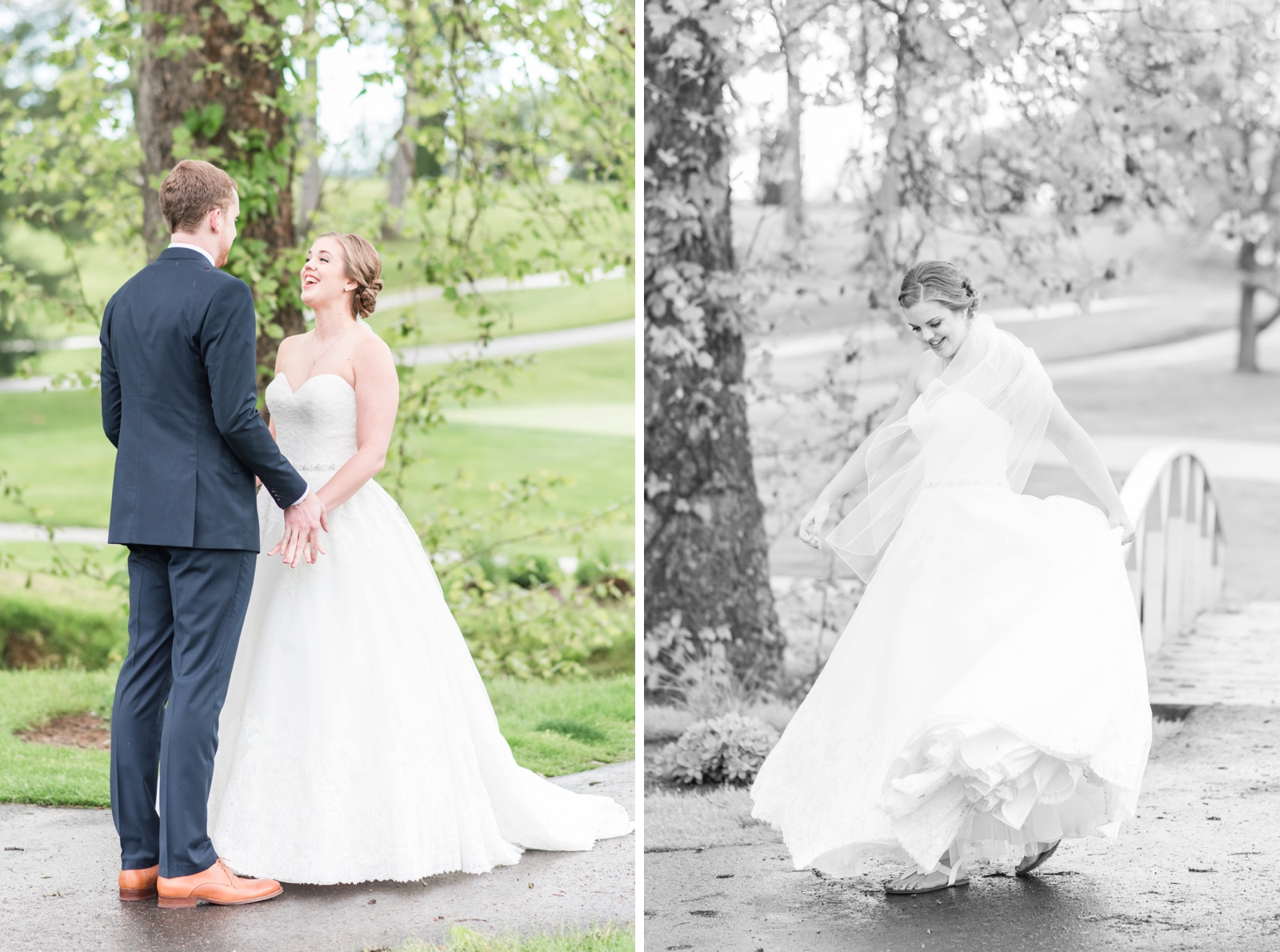 fauquier springs country club warrenton virginia navy and peach spring wedding 