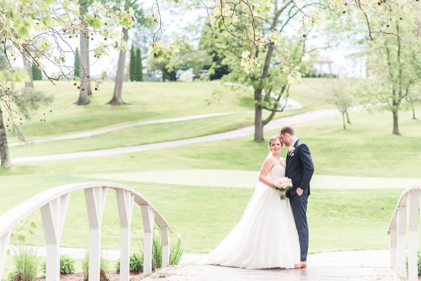 fauquier springs country club warrenton virginia navy and peach spring wedding 