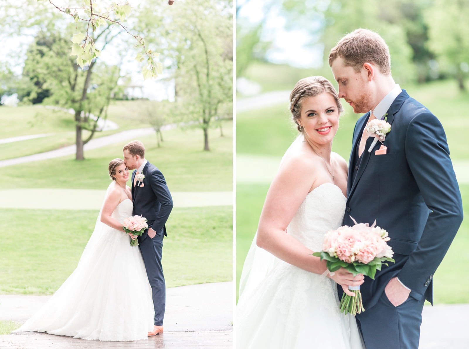 fauquier springs country club warrenton virginia navy and peach spring wedding 