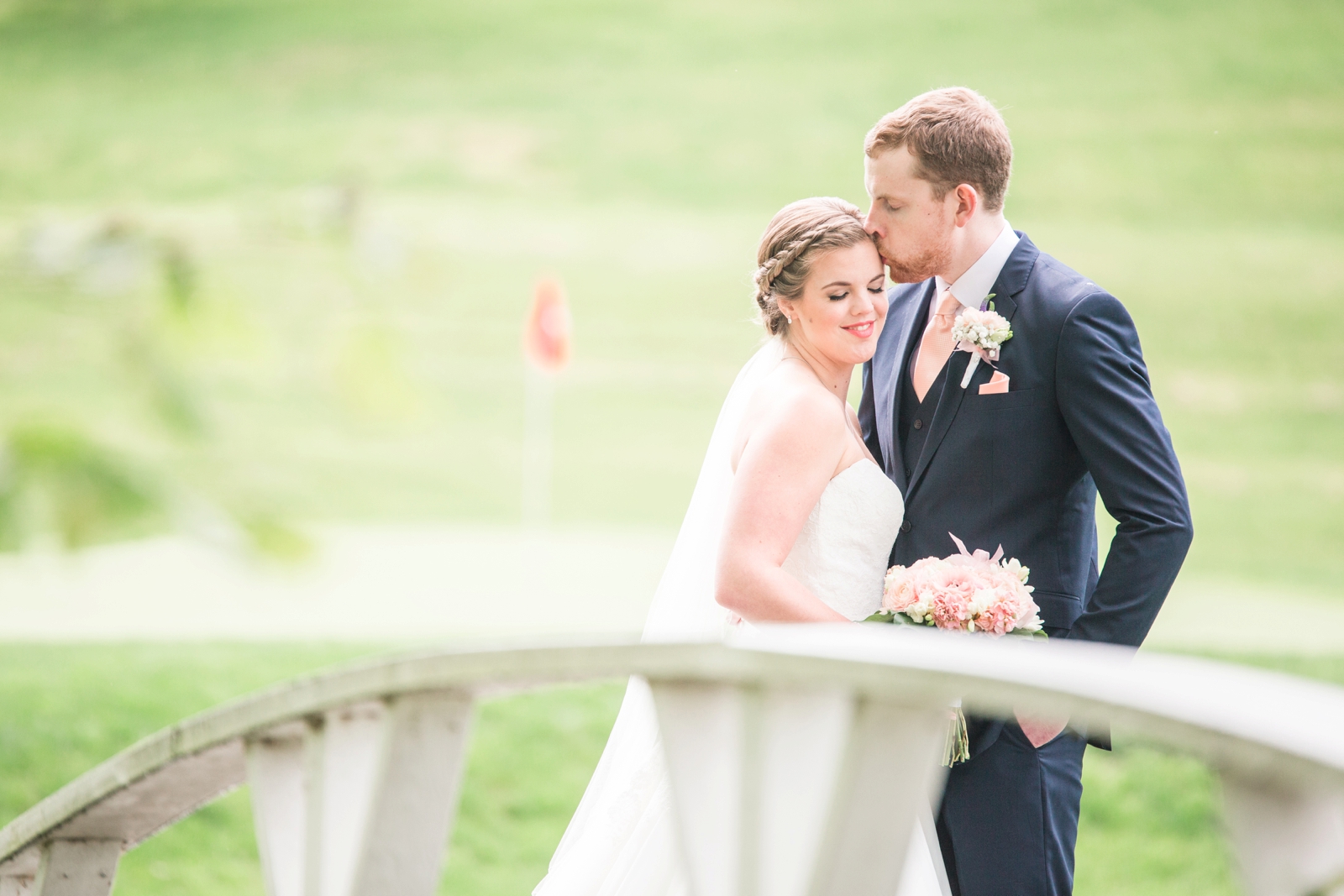 fauquier springs country club warrenton virginia navy and peach spring wedding 