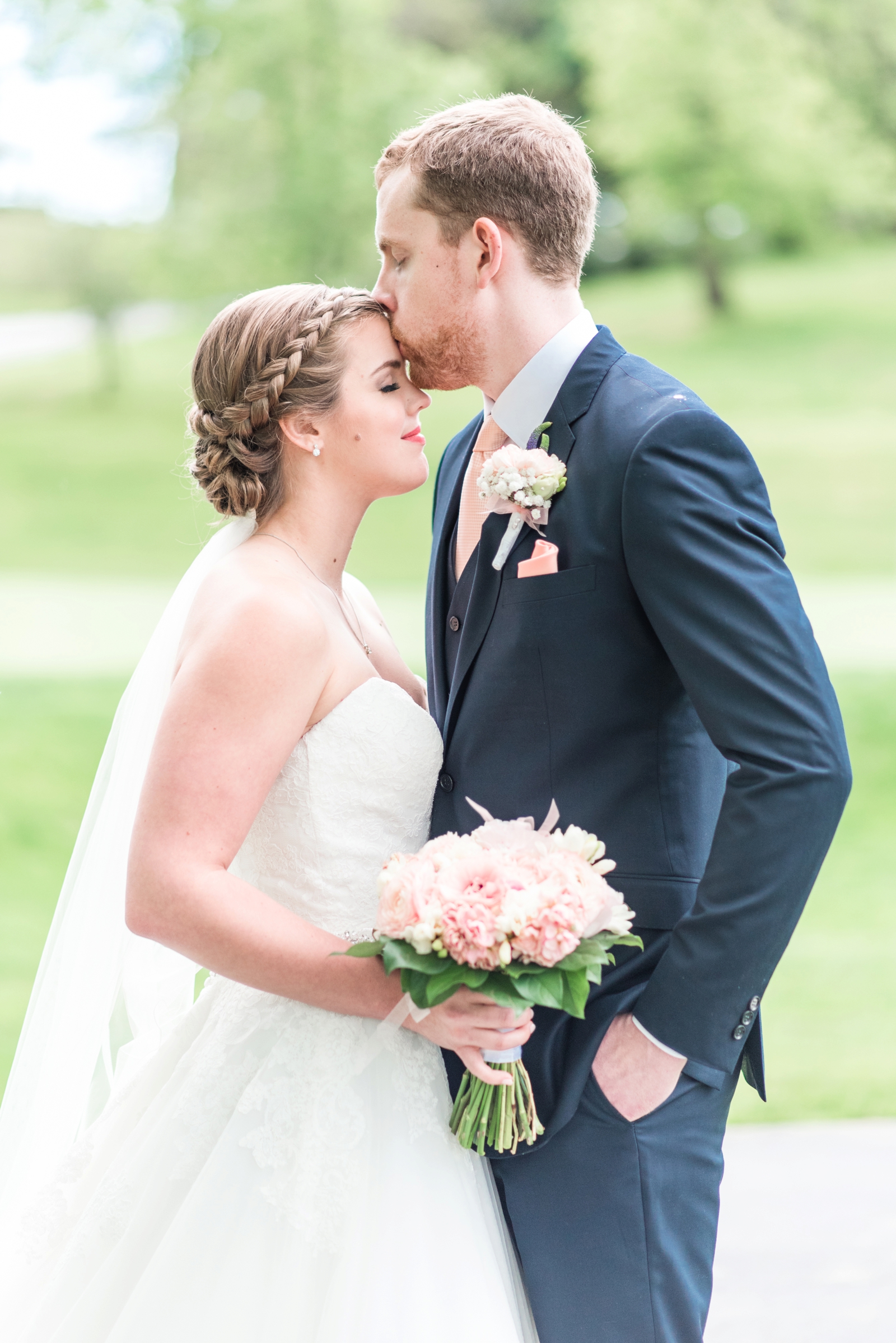 fauquier springs country club warrenton virginia navy and peach spring wedding 