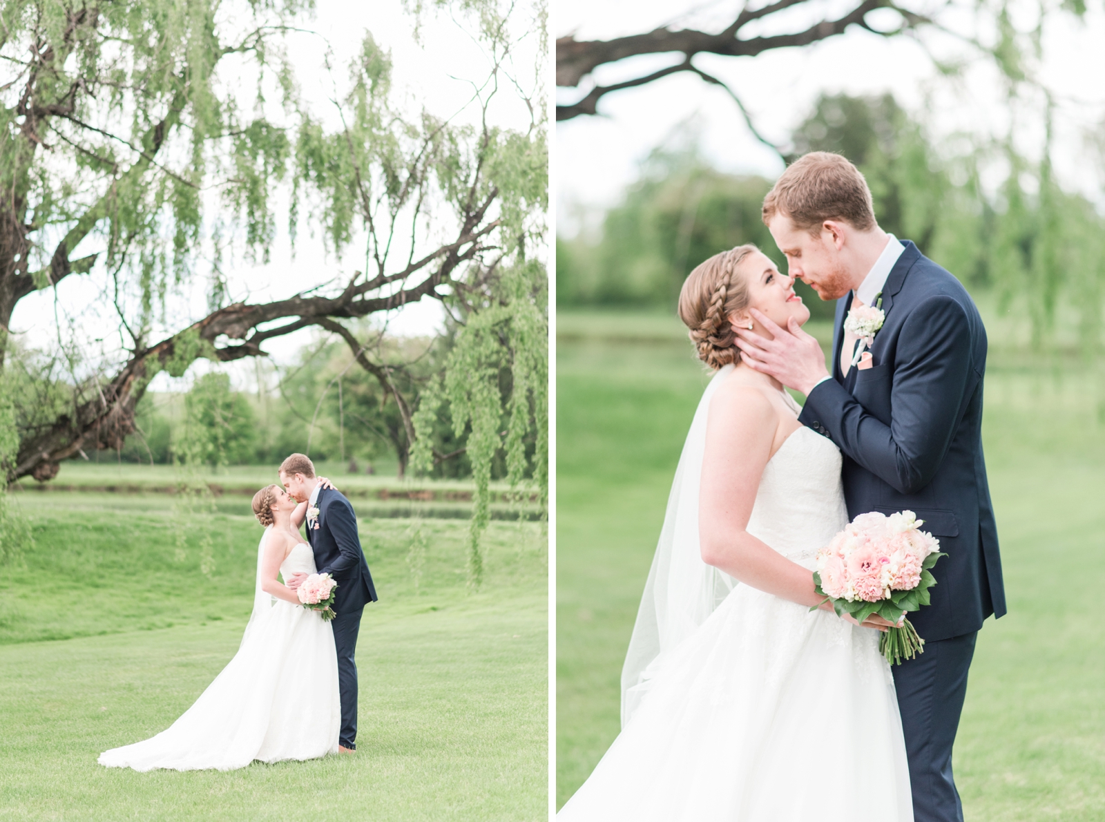 fauquier springs country club warrenton virginia navy and peach spring wedding 