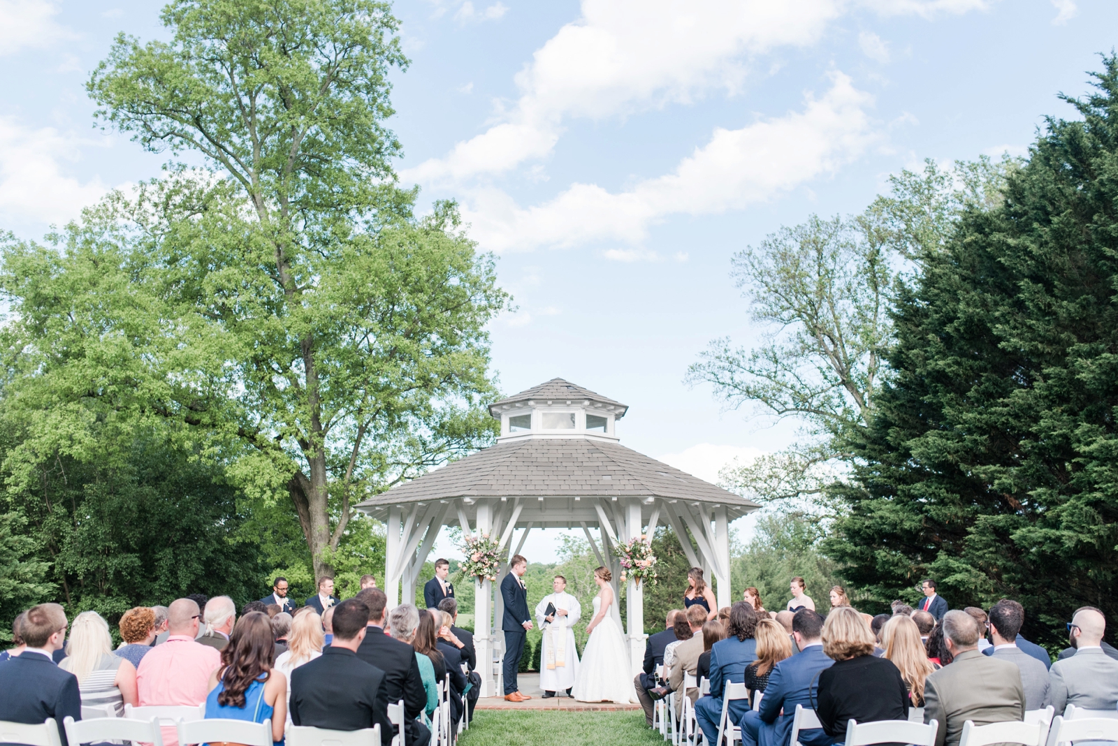 fauquier springs country club warrenton virginia navy and peach spring wedding 