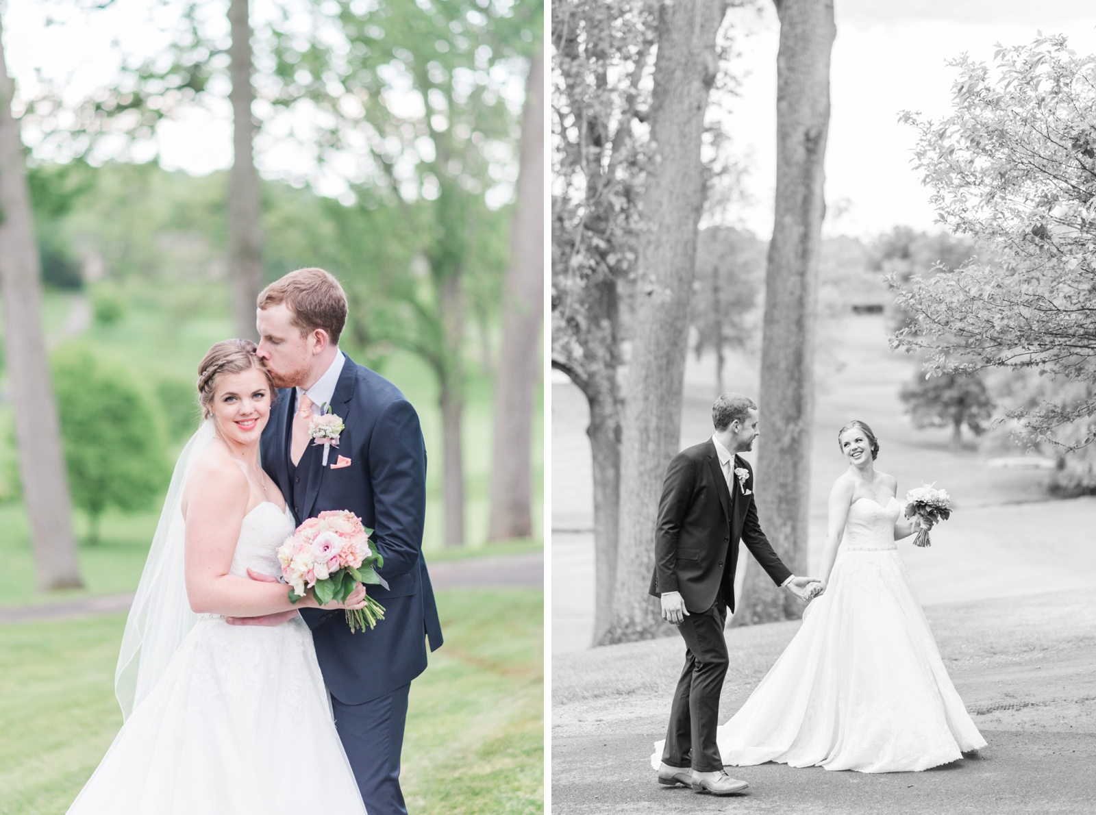 fauquier springs country club warrenton virginia navy and peach spring wedding 