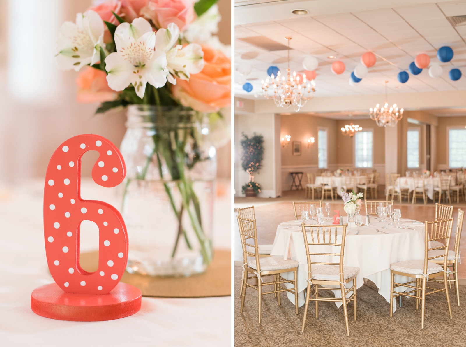 fauquier springs country club warrenton virginia navy and peach spring wedding 