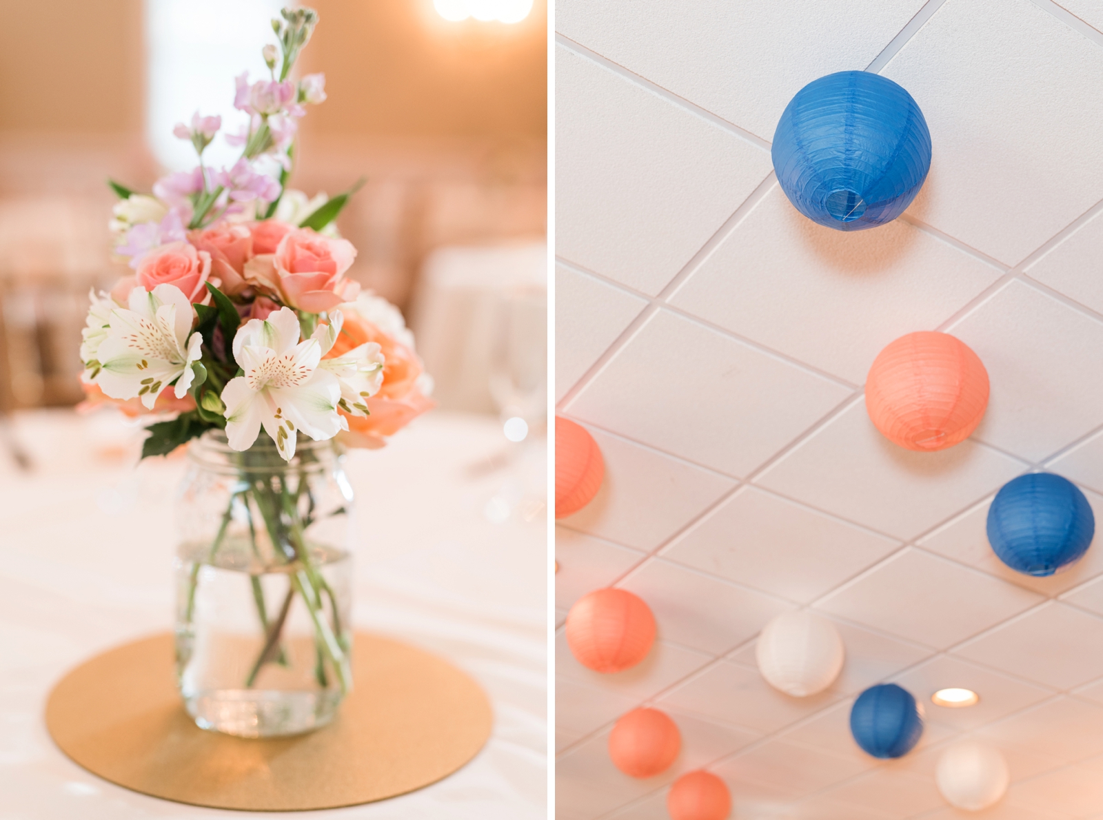 fauquier springs country club warrenton virginia navy and peach spring wedding 