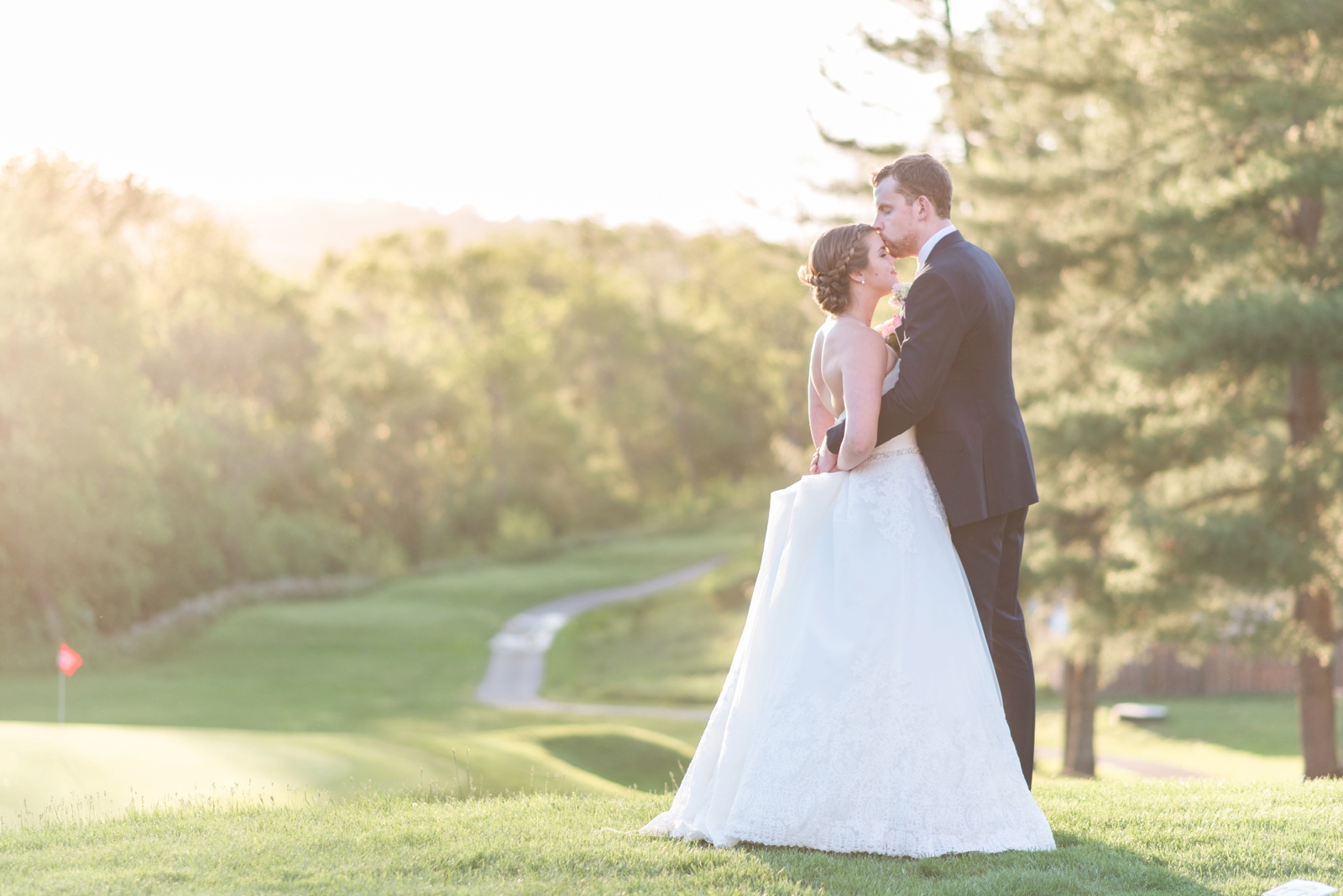 fauquier springs country club warrenton virginia navy and peach spring wedding 