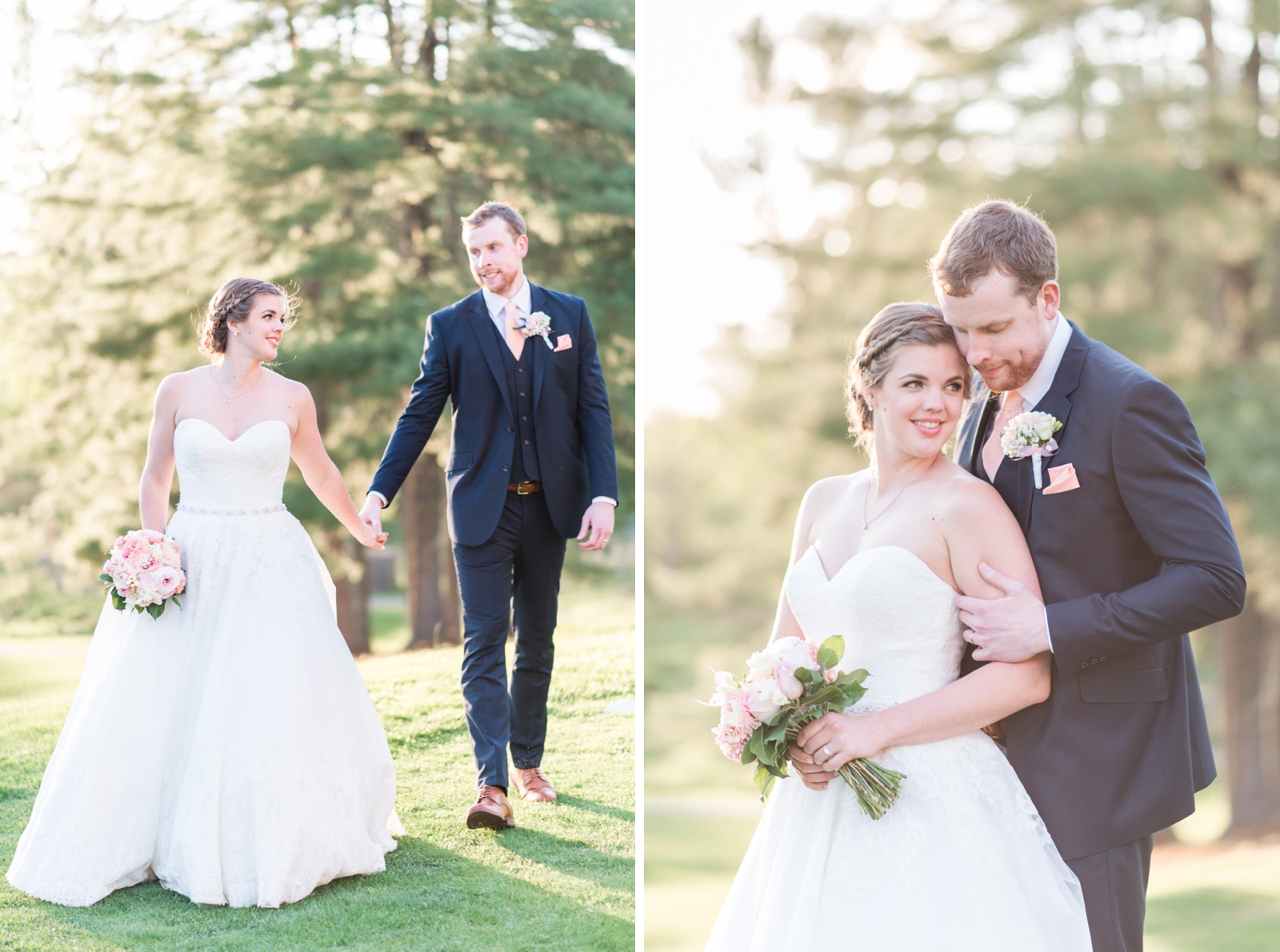 fauquier springs country club warrenton virginia navy and peach spring wedding 