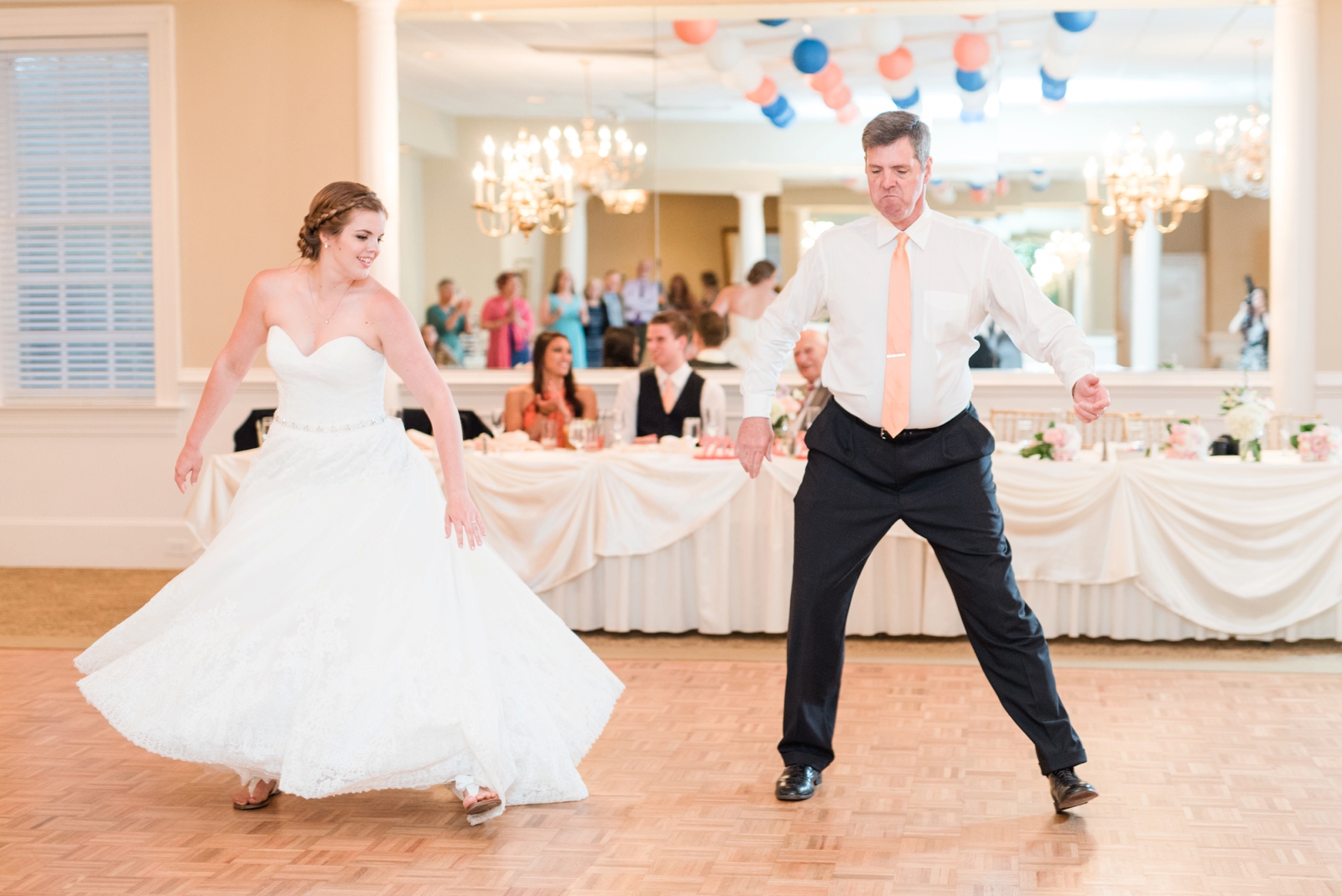 fauquier springs country club warrenton virginia navy and peach spring wedding 